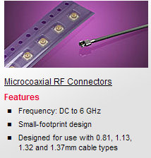 Microcoaxial RF Connectors